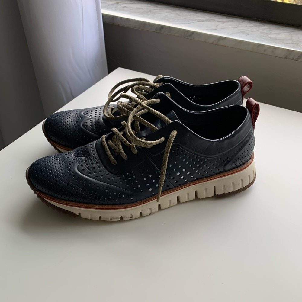 Cole Haan dress sneakers navy blue